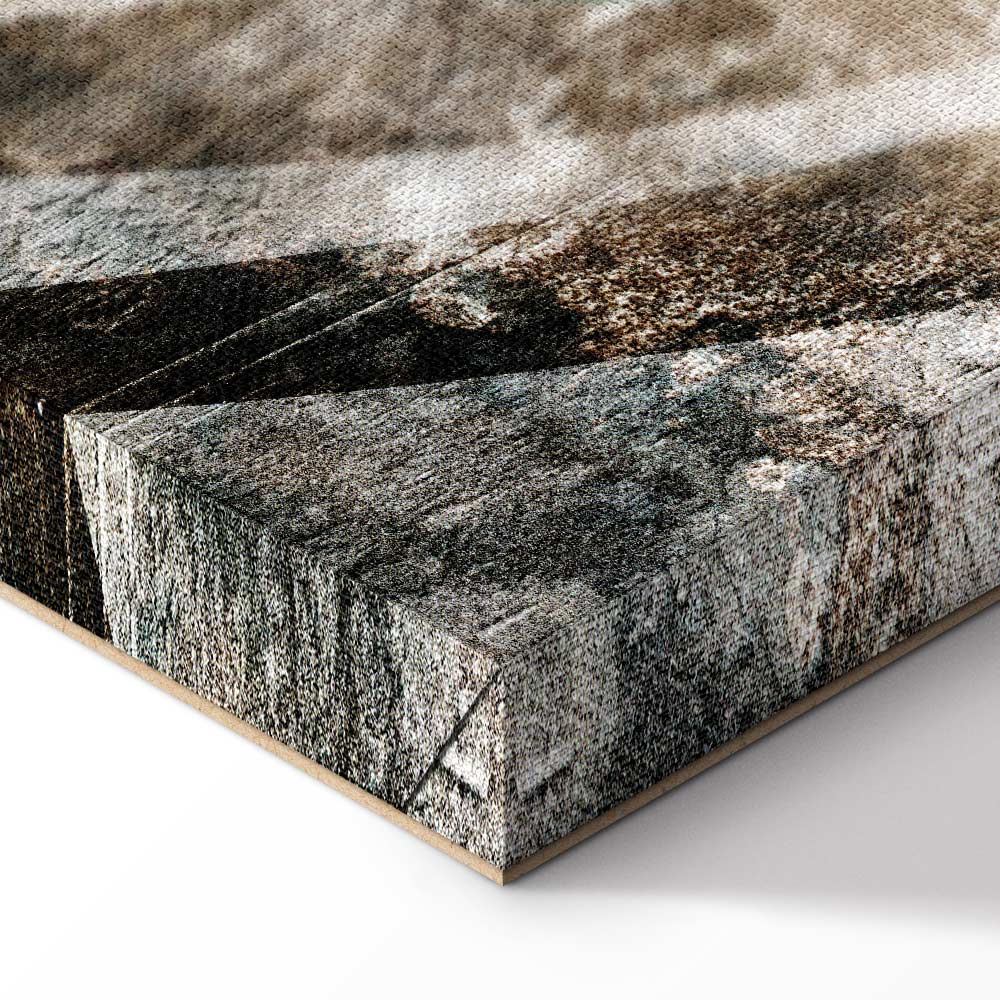 Abstract Plume Texture Wide Canvas Print