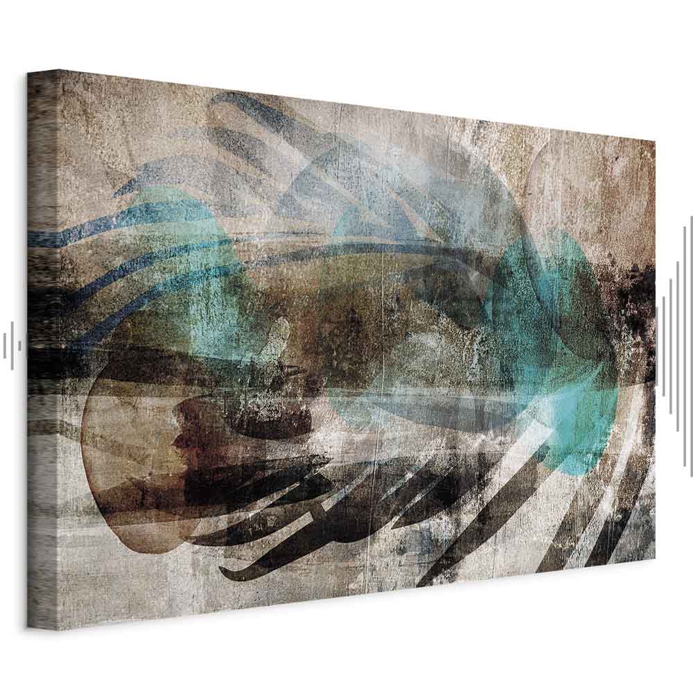 Abstract Plume Texture Wide Canvas Print