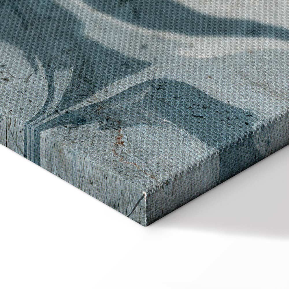 Marbled Reflection Abstract Wide Canvas Print