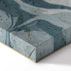 Marbled Reflection Abstract Wide Canvas Print