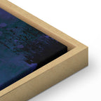 Golden Geometric Abstract Canvas Print