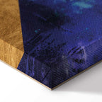 Golden Geometric Abstract Canvas Print