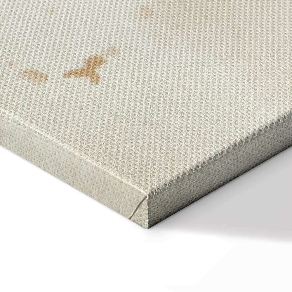 Beige Minimalist Abstract Vertical Canvas Print