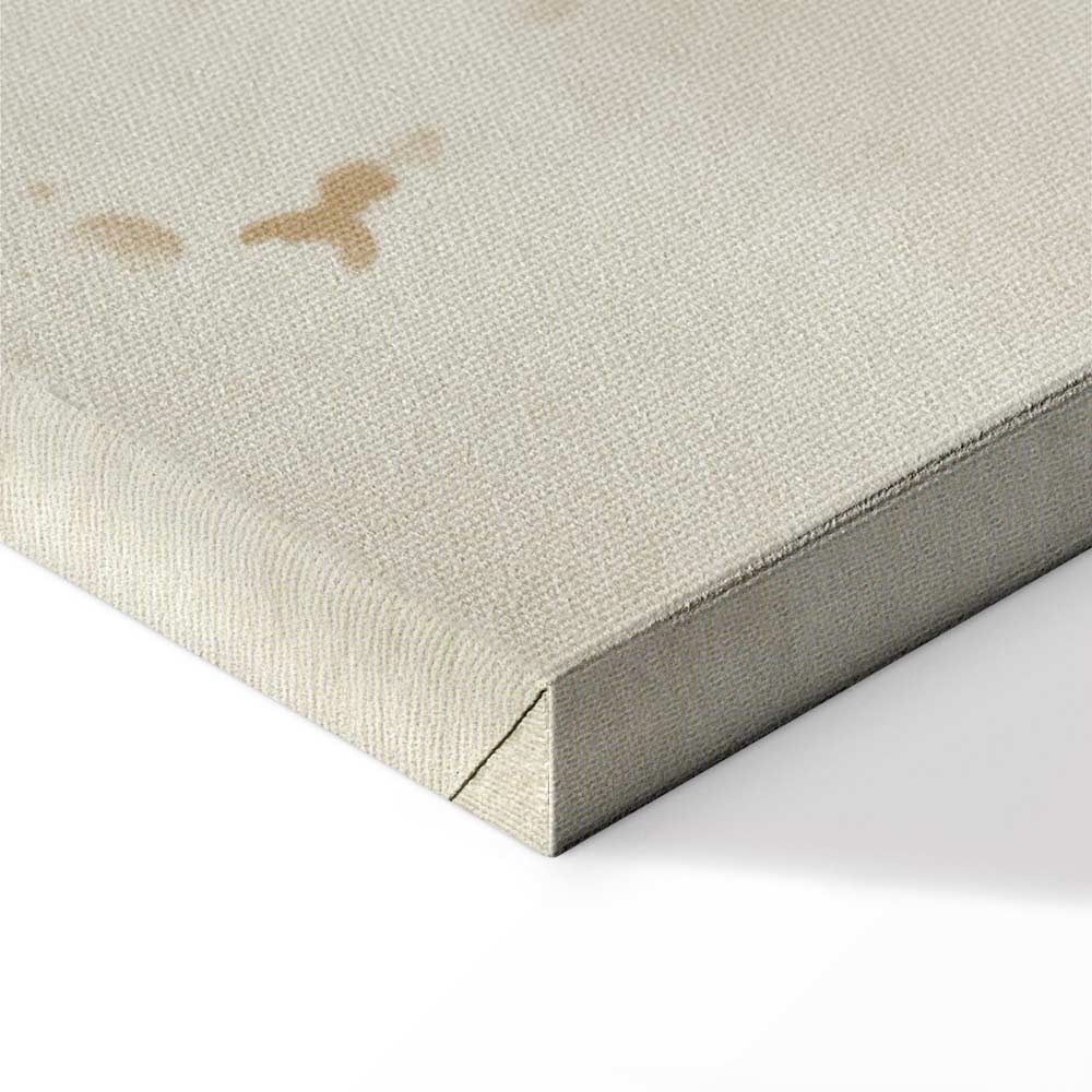 Beige Minimalist Abstract Vertical Canvas Print