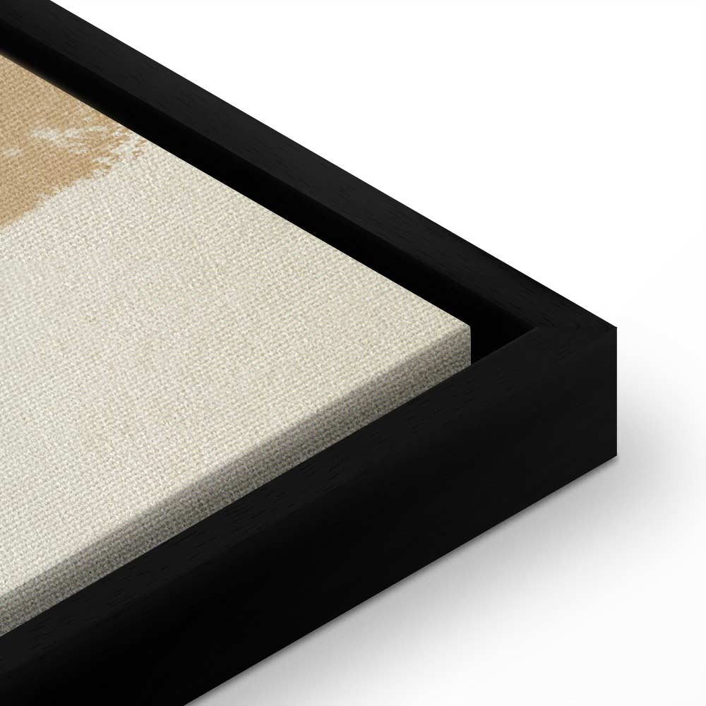 Beige Minimalist Abstract Vertical Canvas Print