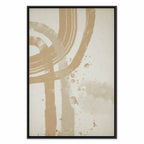 Beige Minimalist Abstract Vertical Canvas Print