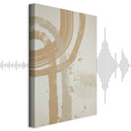 Beige Minimalist Abstract Vertical Canvas Print