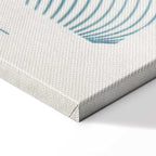 Simple Blue Abstract Vertical Canvas Print