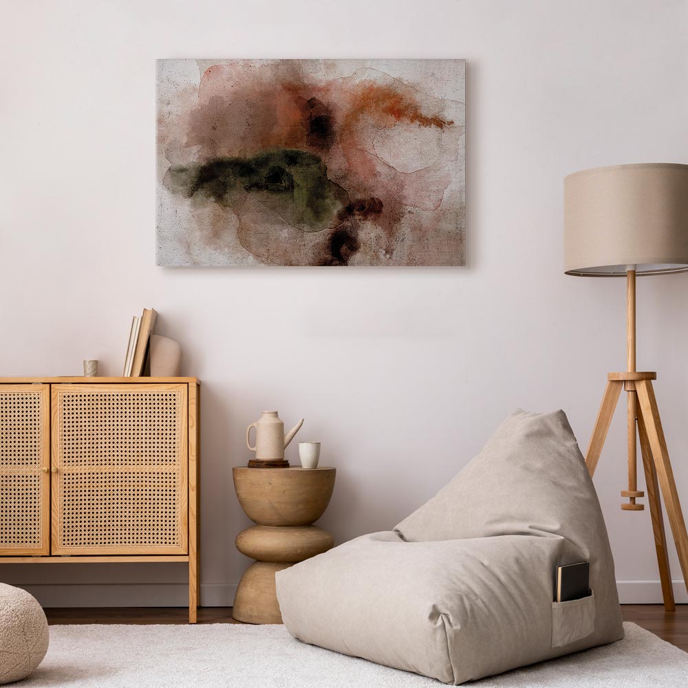 Abstract Watercolor Texture Wide Canvas Print