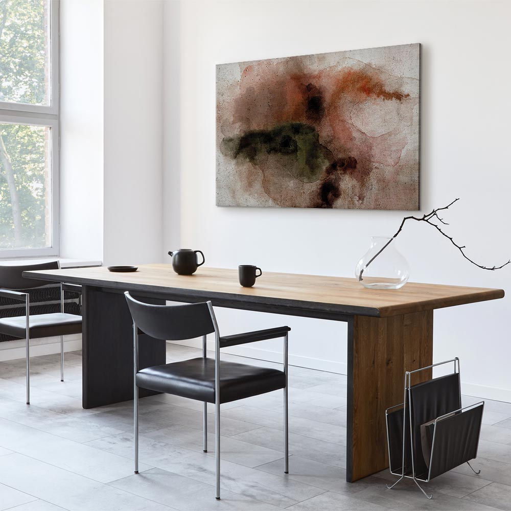 Abstract Watercolor Texture Wide Canvas Print