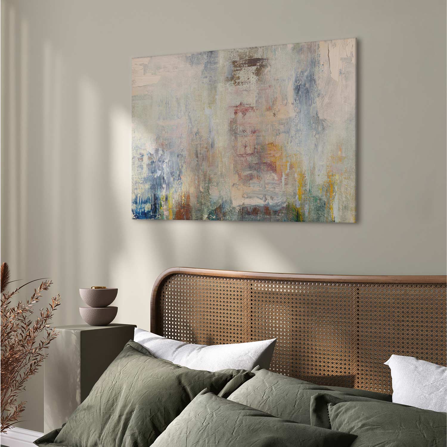 Cosmic Nebula Abstract Canvas Print