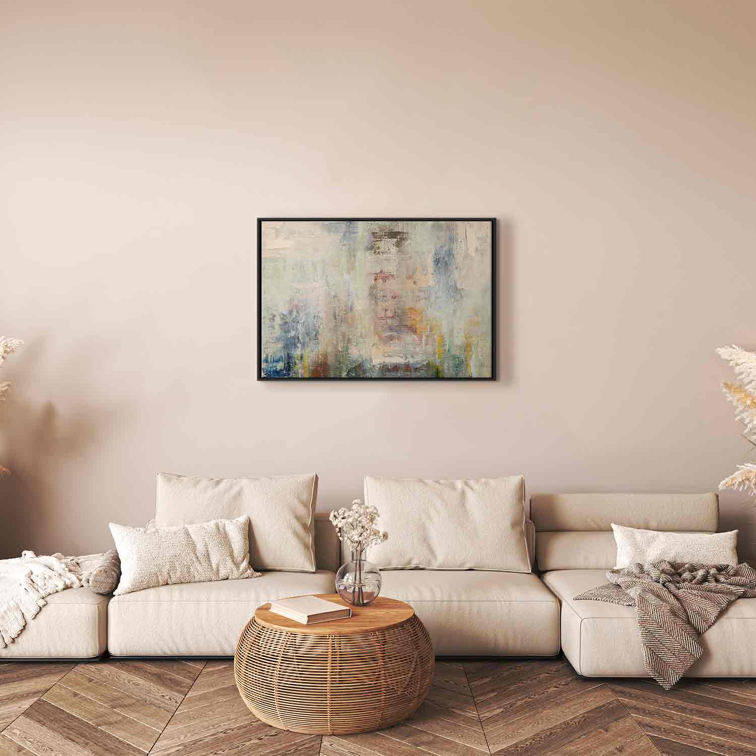 Cosmic Nebula Abstract Canvas Print