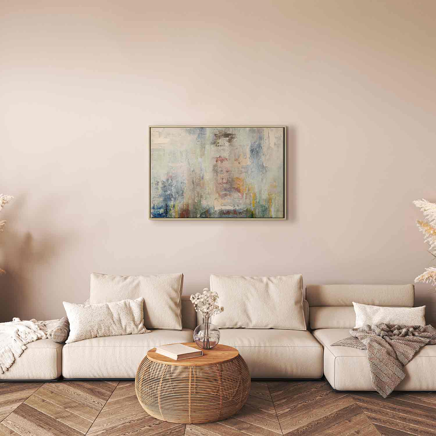 Cosmic Nebula Abstract Canvas Print