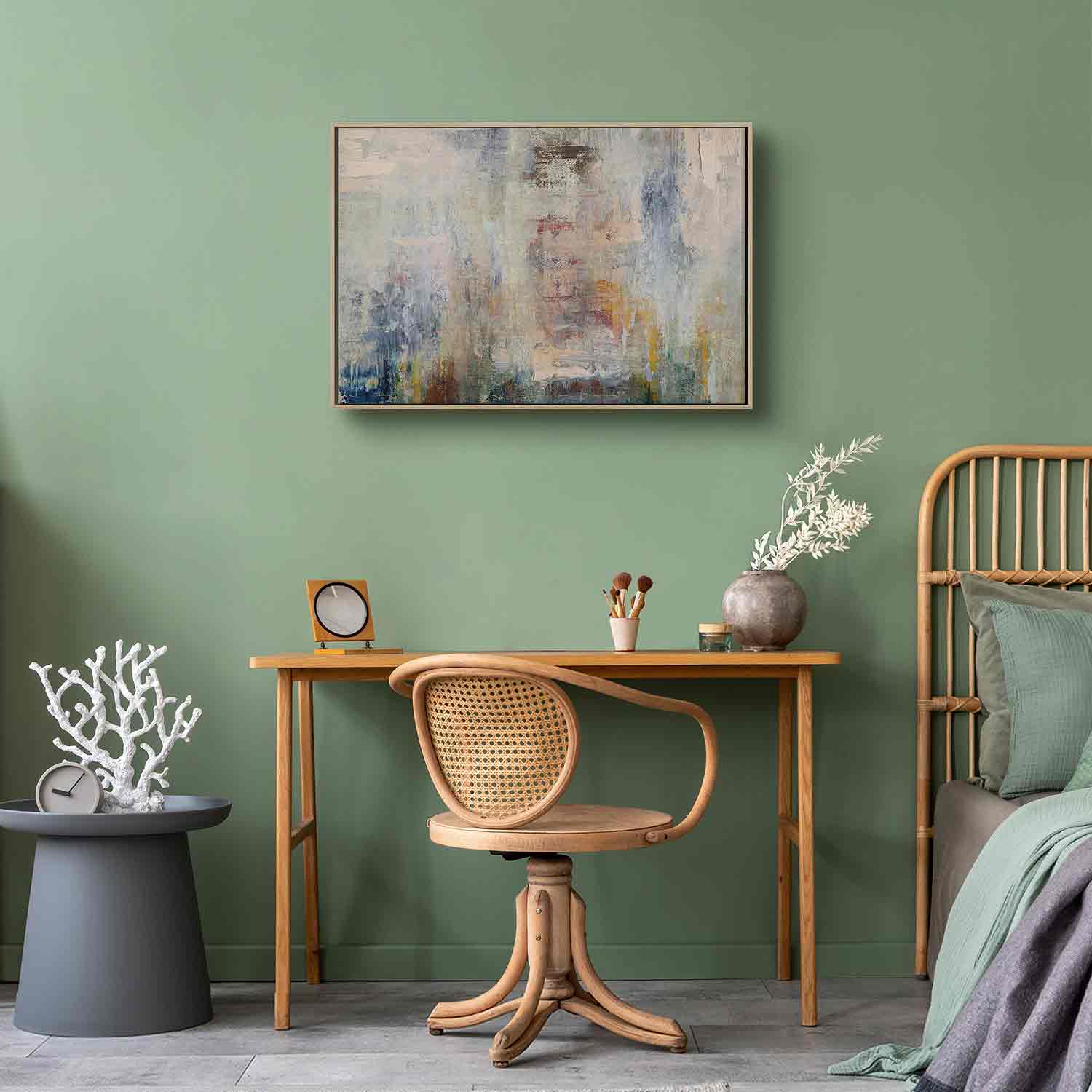 Cosmic Nebula Abstract Canvas Print