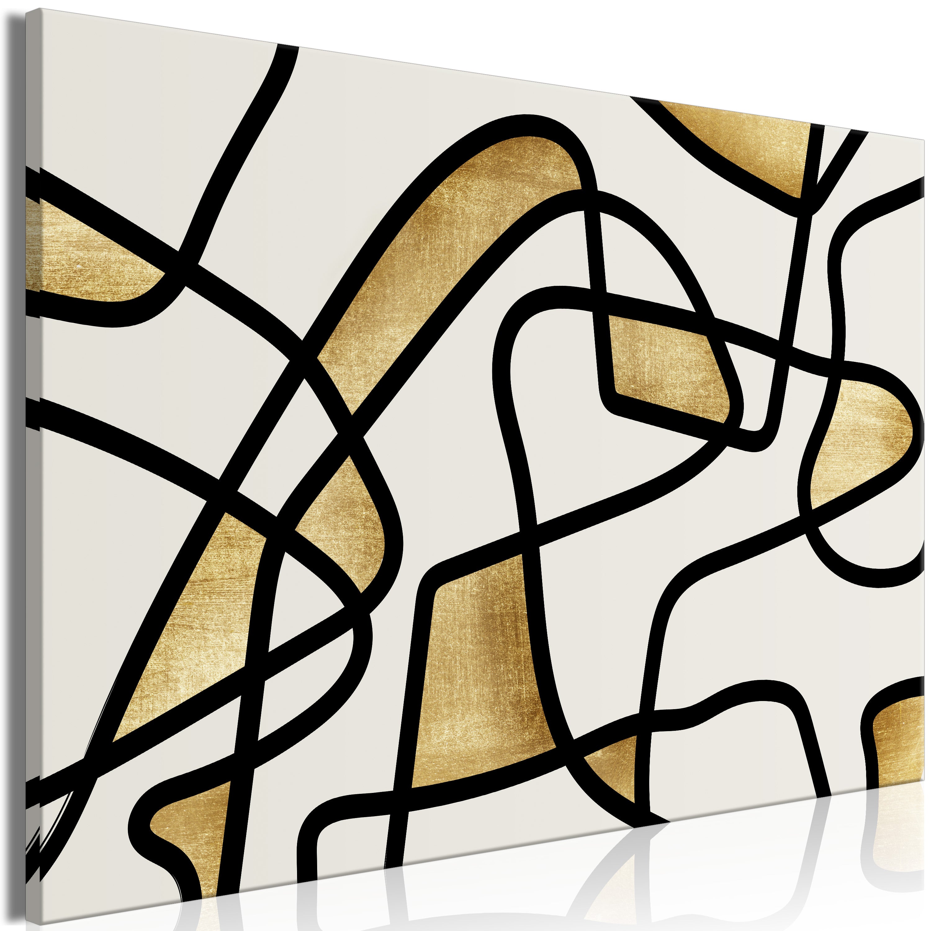 Canvas Print Golden Spiral Wide Artwork for Stylish Spaces
