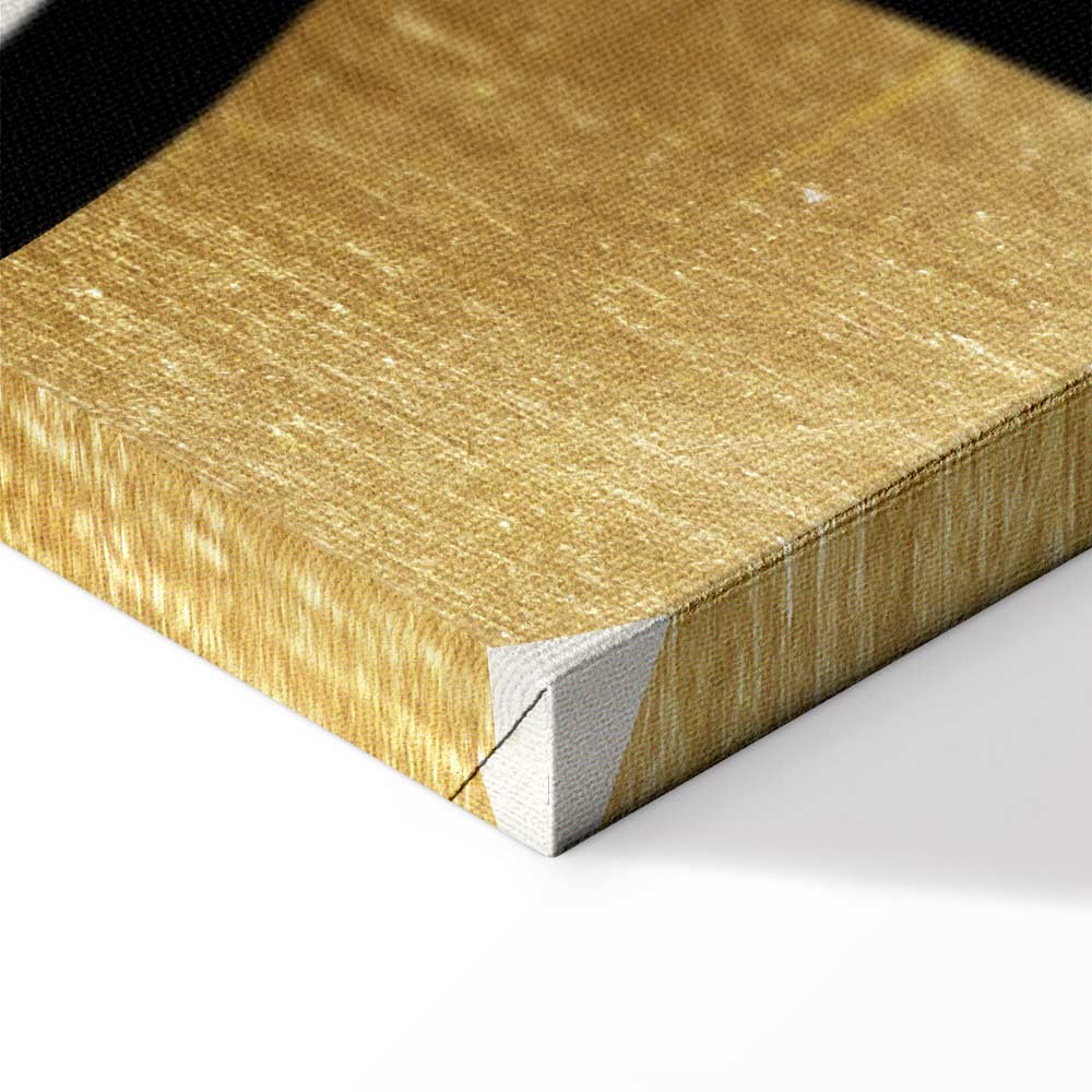 Golden Spiral Abstract Modern Canvas Print