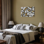 Golden Spiral Abstract Modern Canvas Print