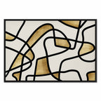 Golden Spiral Abstract Modern Canvas Print