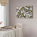 Golden Spiral Abstract Modern Canvas Print