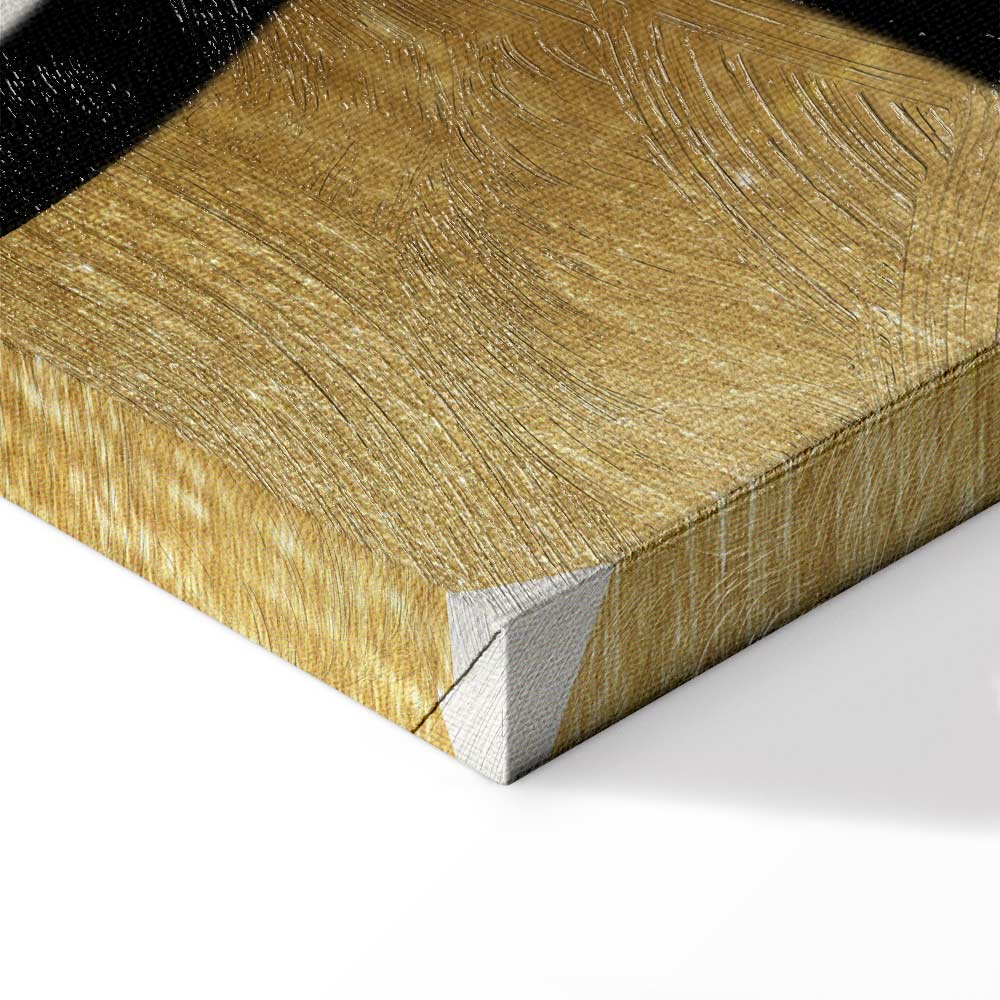 Golden Spiral Abstract Modern Canvas Print