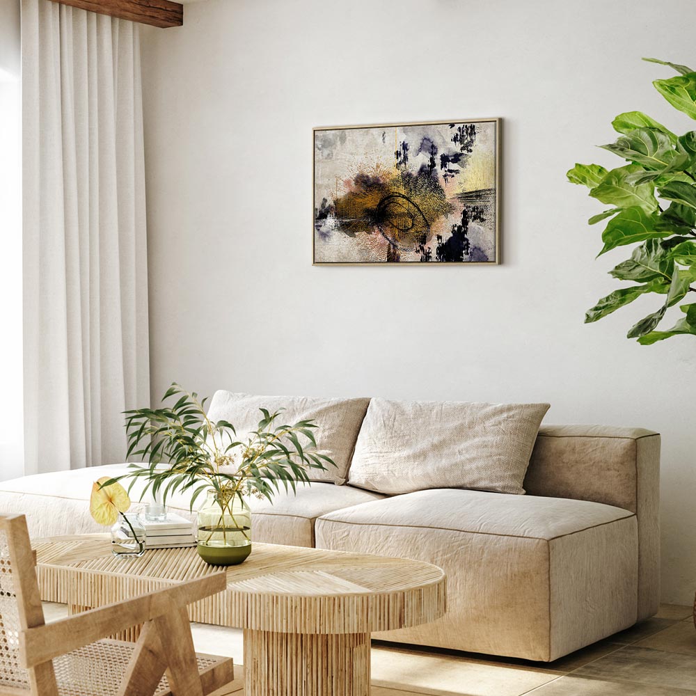 Abstract River Morning Texture Canvas Print