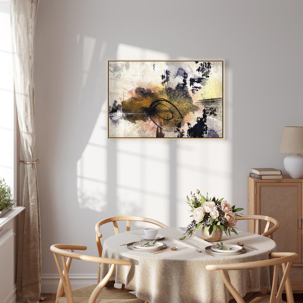 Abstract River Morning Texture Canvas Print