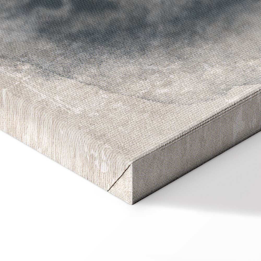 Blue Watercolour Abstract Texture Canvas Print