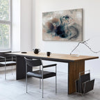 Blue Watercolour Abstract Texture Canvas Print