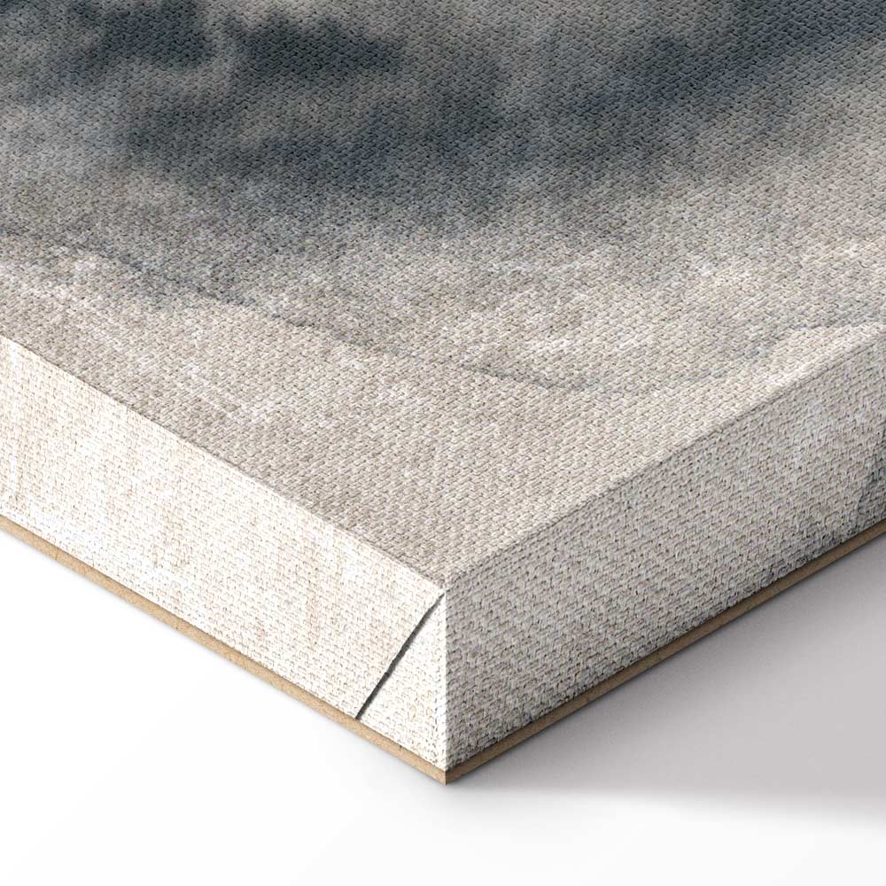 Blue Watercolour Abstract Texture Canvas Print