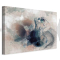 Blue Watercolour Abstract Texture Canvas Print