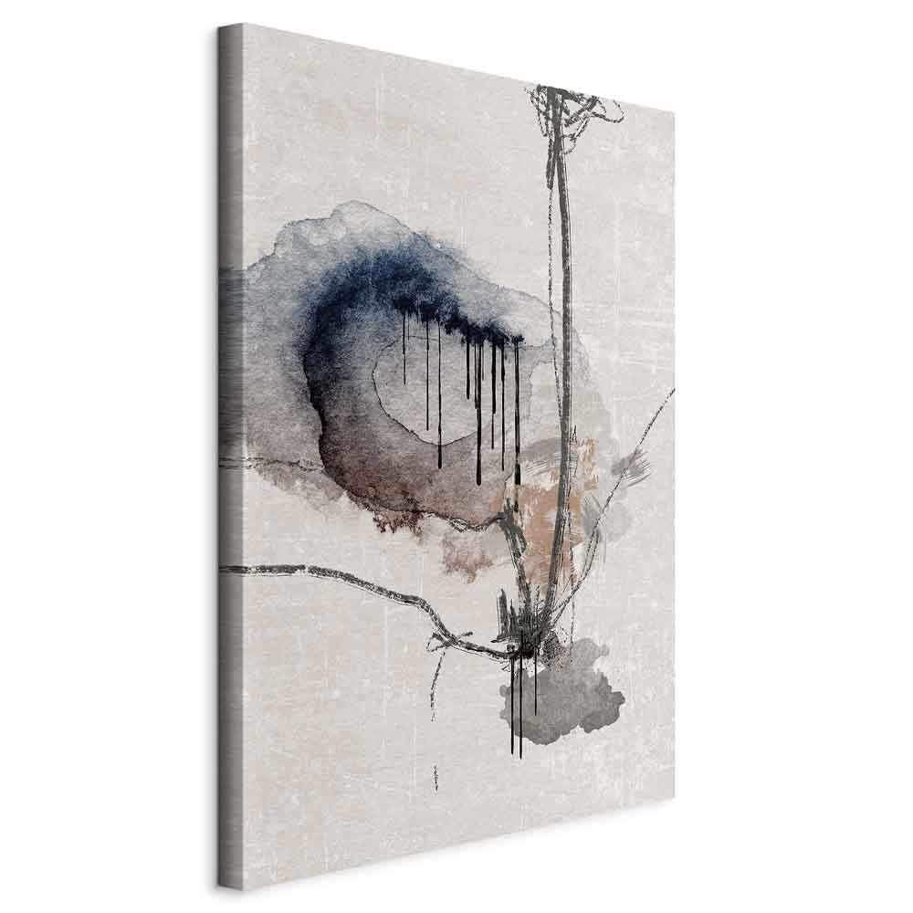 Watercolor Stained Glass Abstract Canvas Print