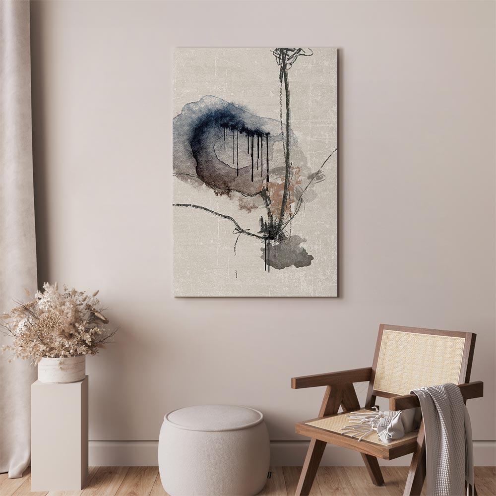 Watercolor Stained Glass Abstract Canvas Print