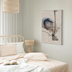 Watercolor Stained Glass Abstract Canvas Print