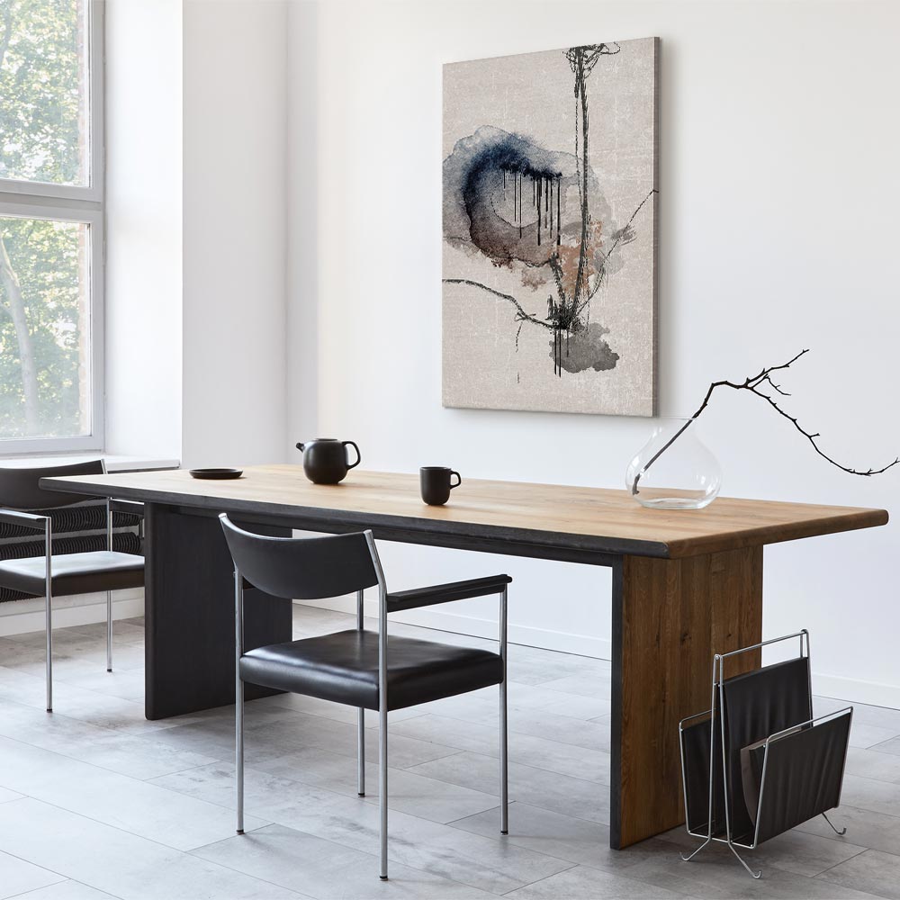 Watercolor Stained Glass Abstract Canvas Print