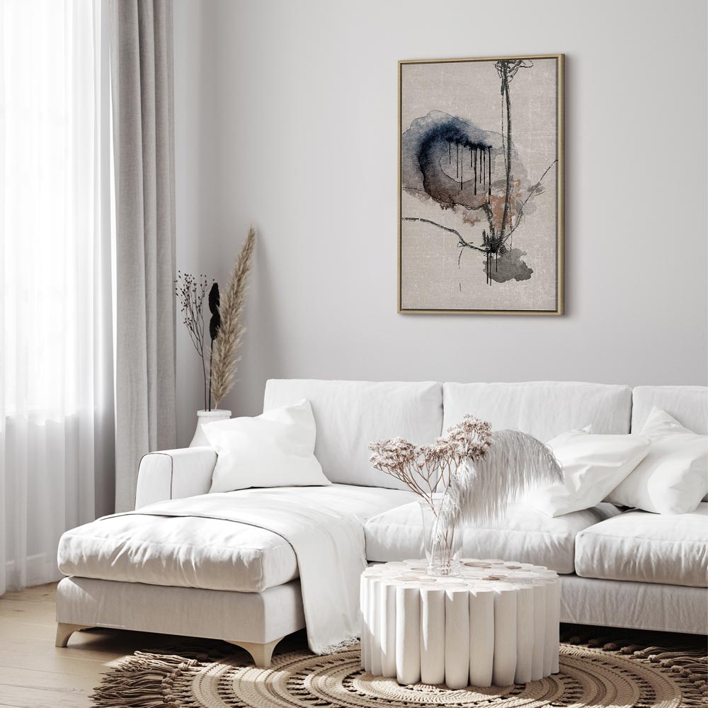 Watercolor Stained Glass Abstract Canvas Print