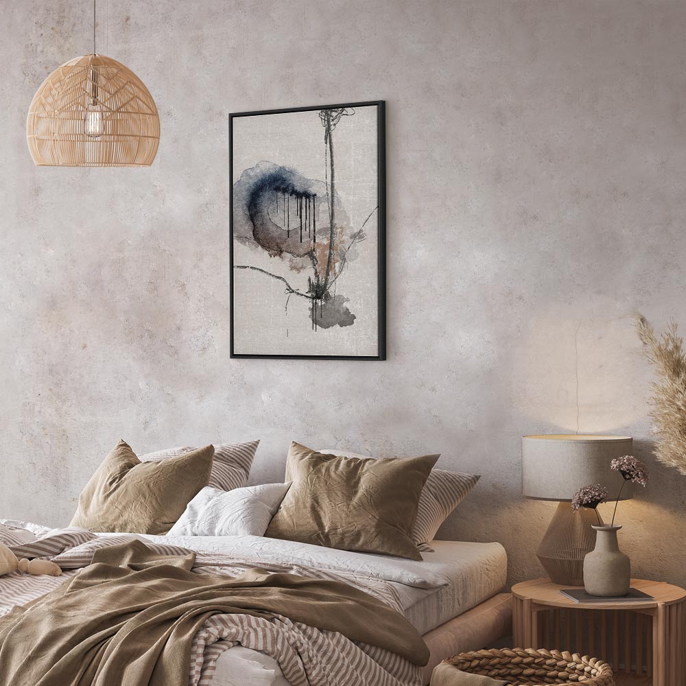 Watercolor Stained Glass Abstract Canvas Print