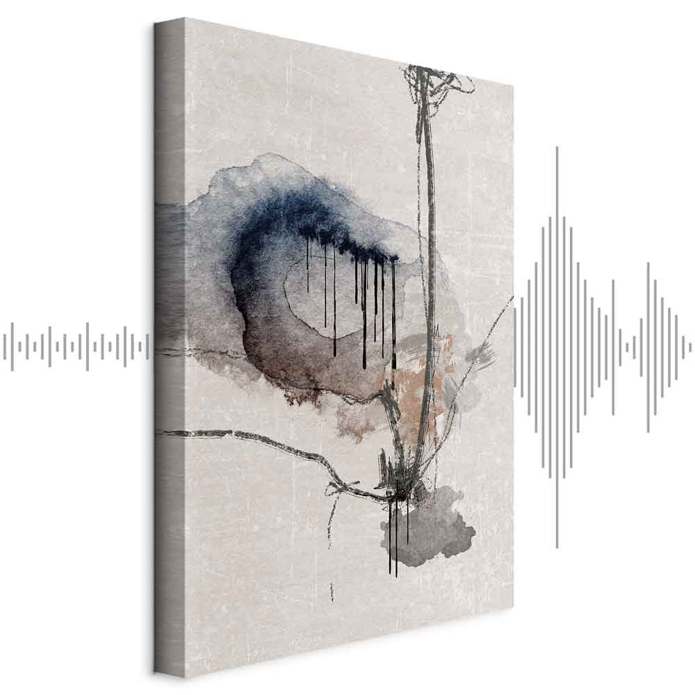 Watercolor Stained Glass Abstract Canvas Print