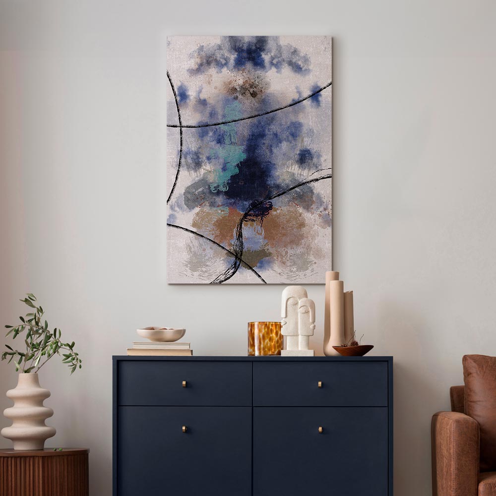Abstract Reverie Texture Vertical Canvas Print