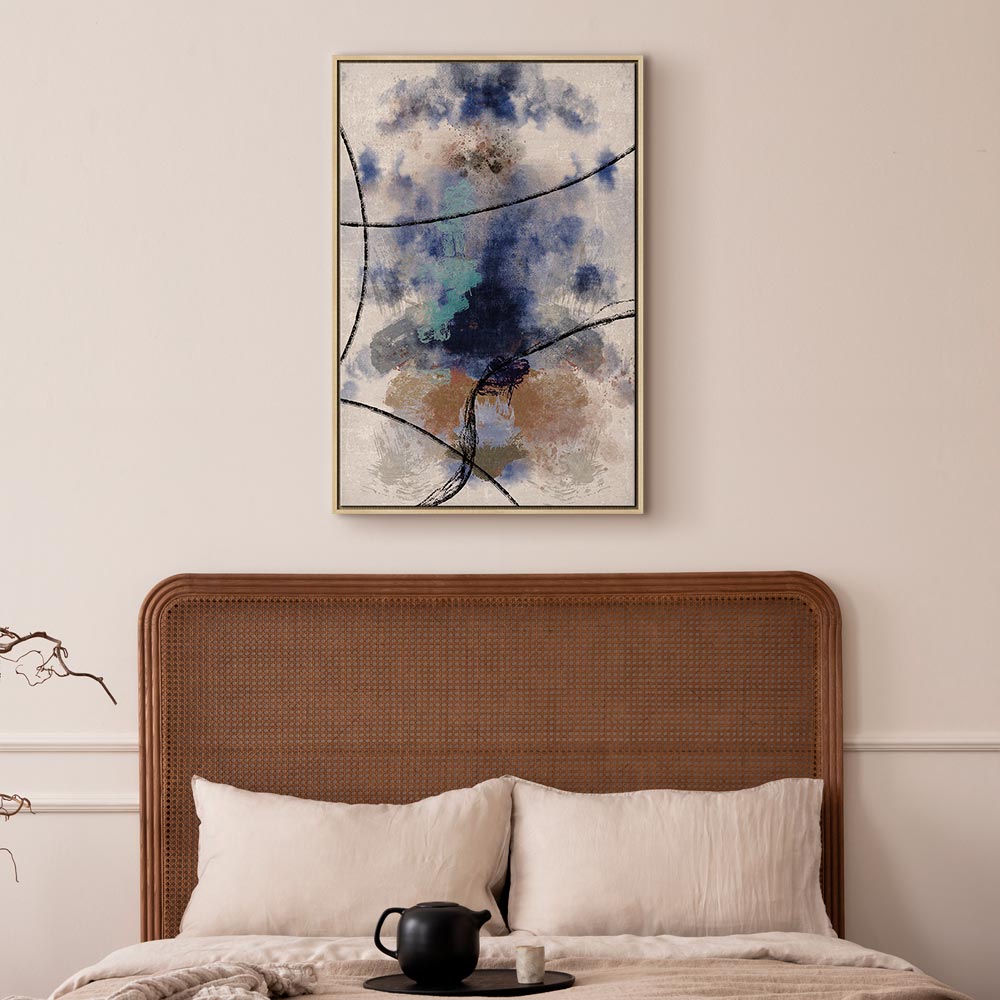 Abstract Reverie Texture Vertical Canvas Print