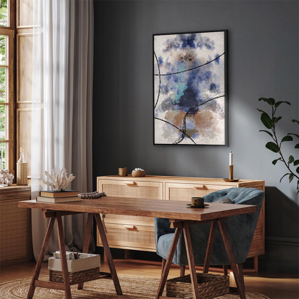 Abstract Reverie Texture Vertical Canvas Print