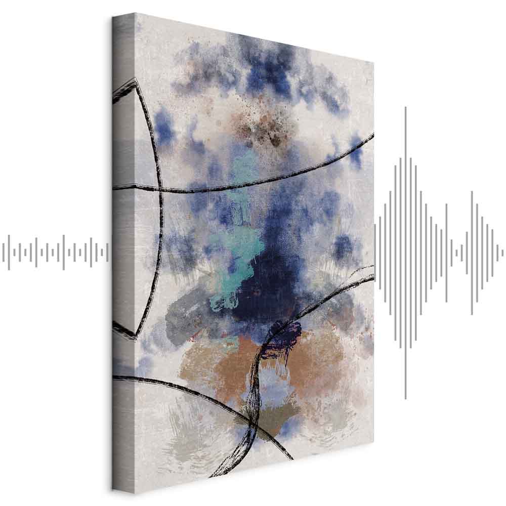 Abstract Reverie Texture Vertical Canvas Print