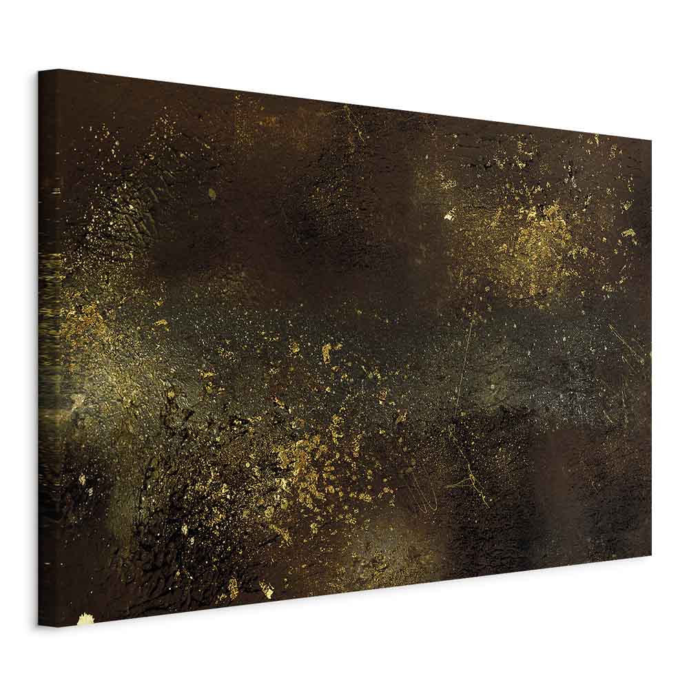 Golden Constellation Abstract Canvas Print