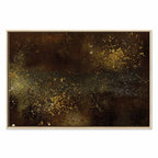 Golden Constellation Abstract Canvas Print