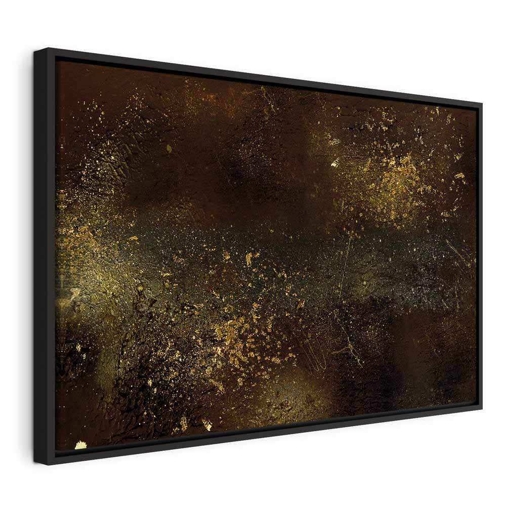 Golden Constellation Abstract Canvas Print