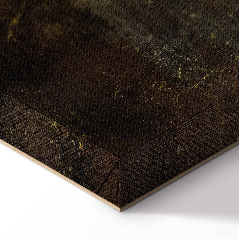 Golden Constellation Abstract Canvas Print