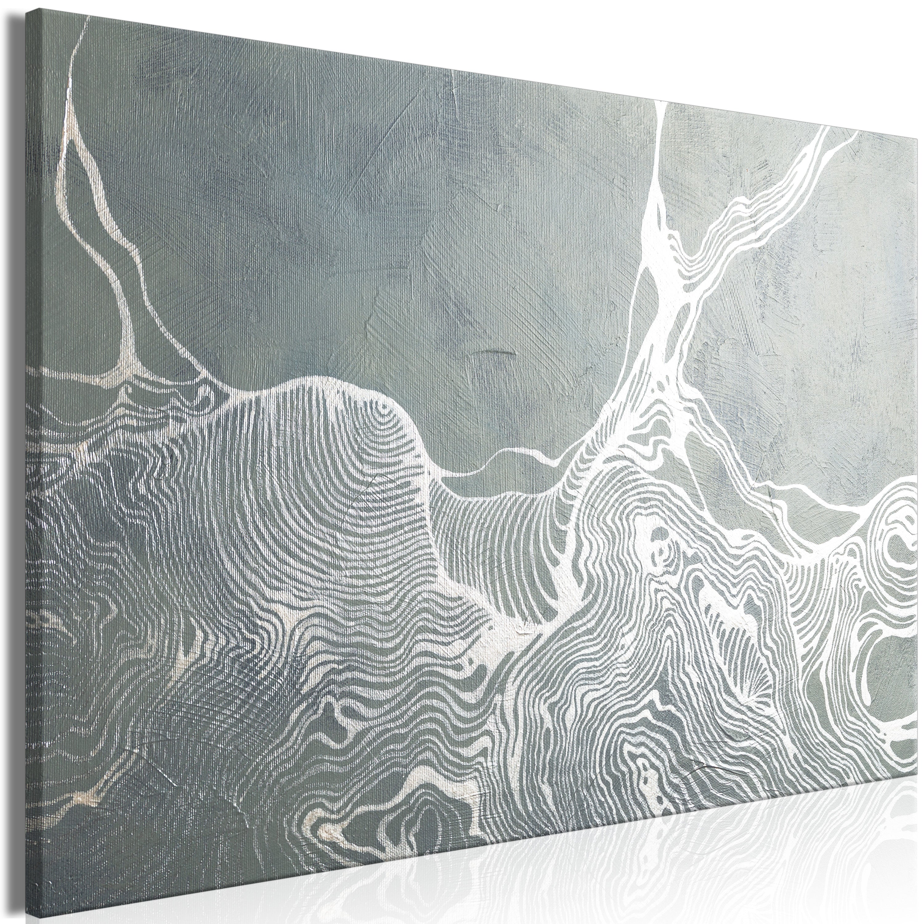 Canvas Print with Abstract Harmony of Lines