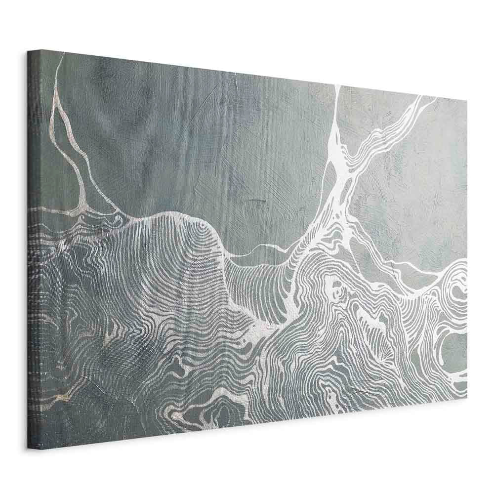 Abstract Linear Harmony Wide Canvas Print