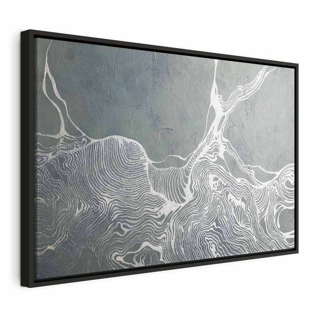 Abstract Linear Harmony Wide Canvas Print