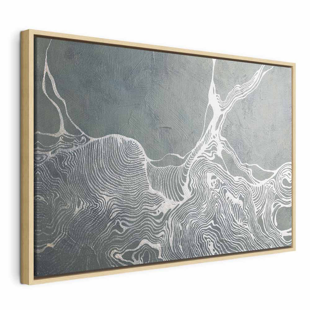 Abstract Linear Harmony Wide Canvas Print