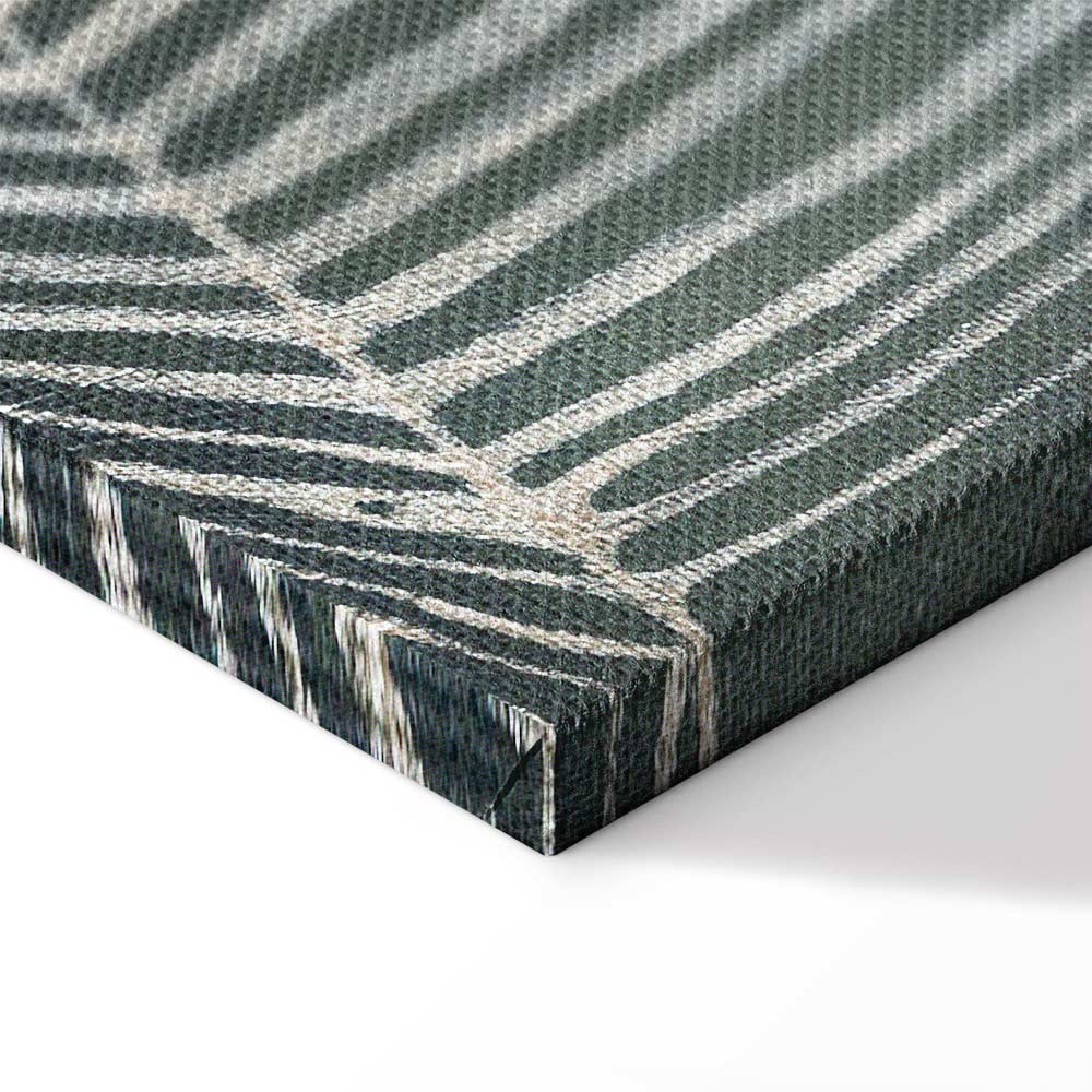 Abstract Butterfly Weave Wide Canvas Print